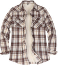 Sherpa Lined Flannel Jacket Womens - Cozy Plaid Button Down