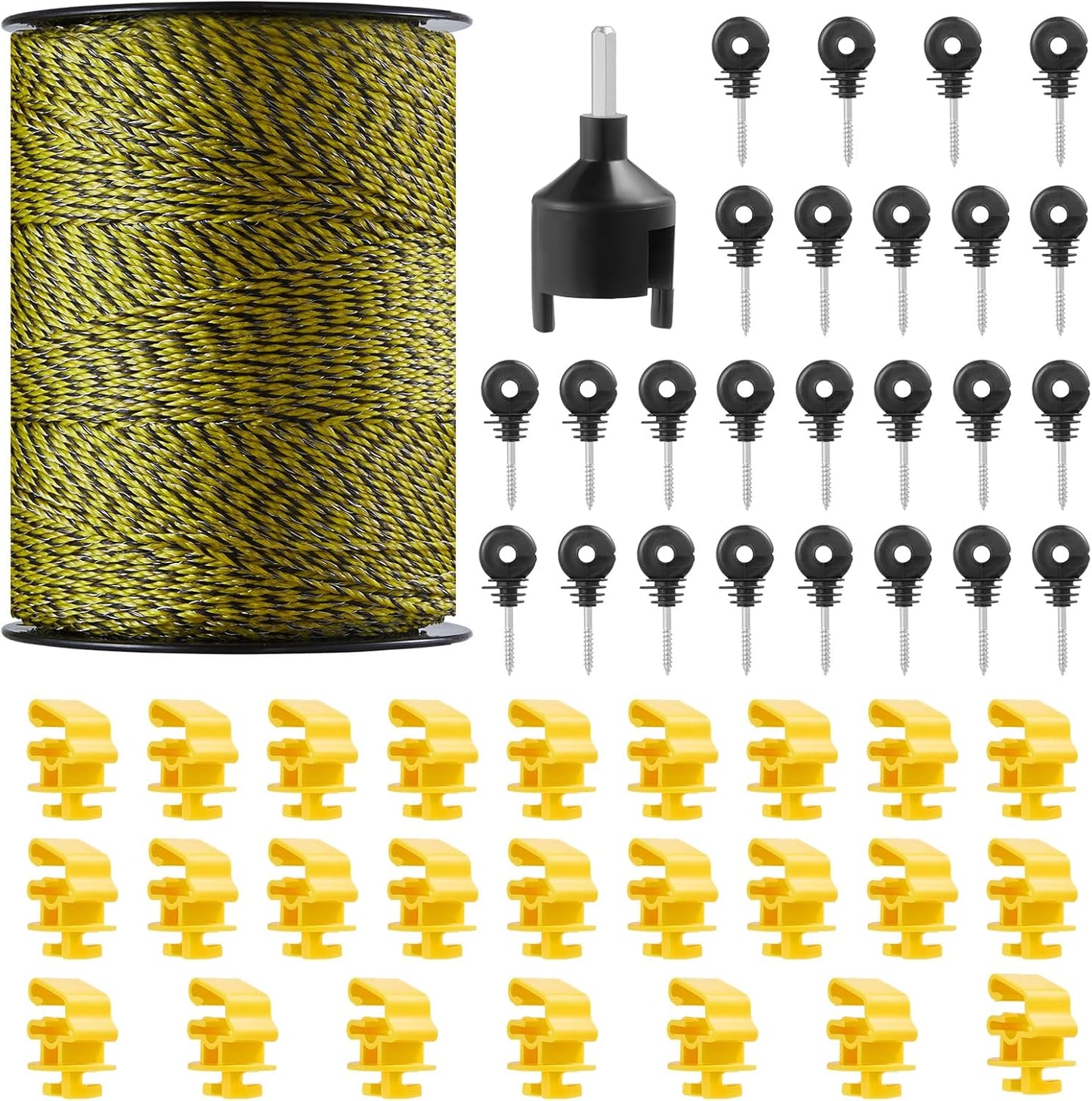 VEVOR Electric Fence Wire 1640Ft Portable Polywire for Livestock