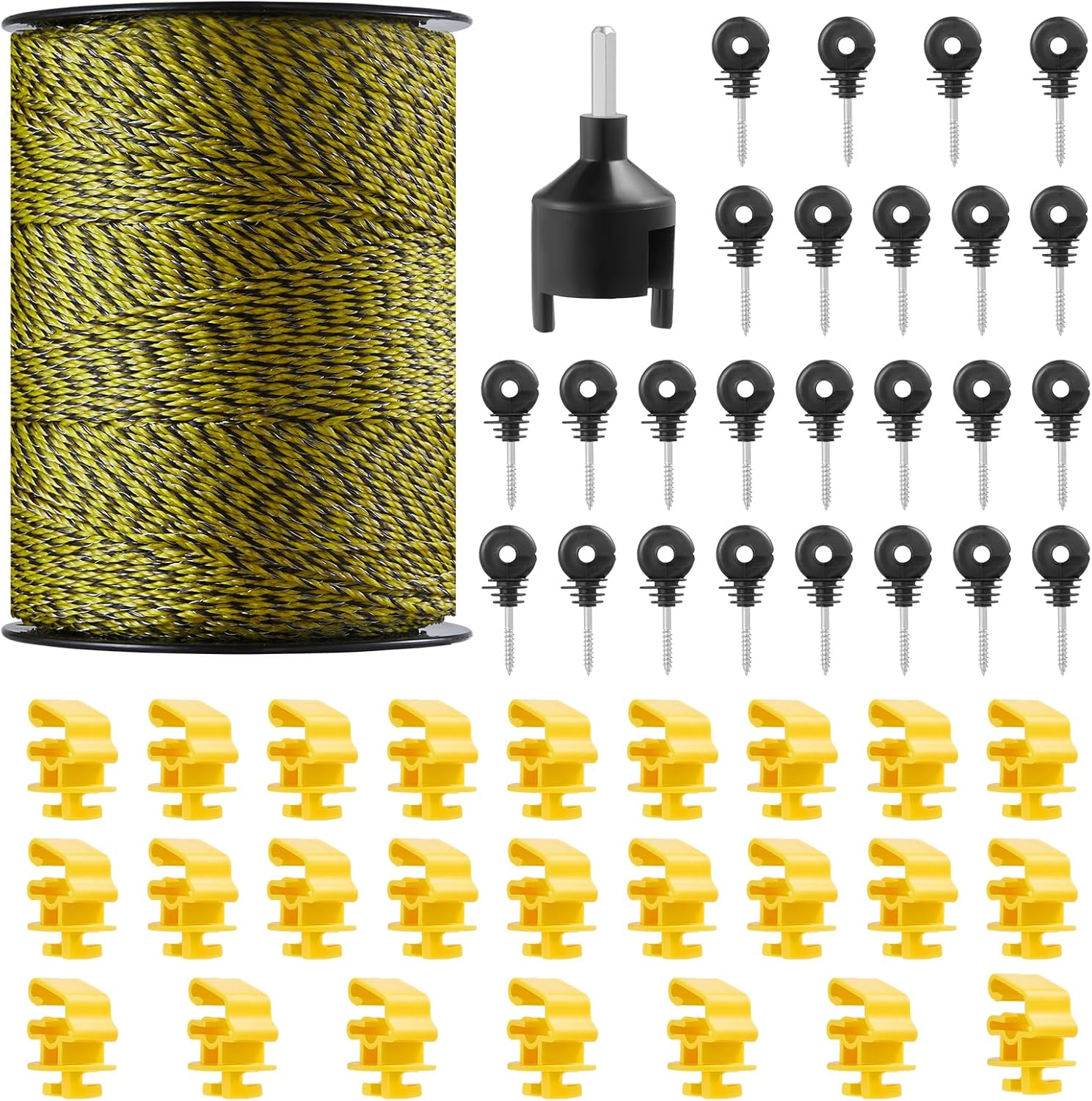 VEVOR Electric Fence Wire 1640Ft Portable Polywire for Livestock