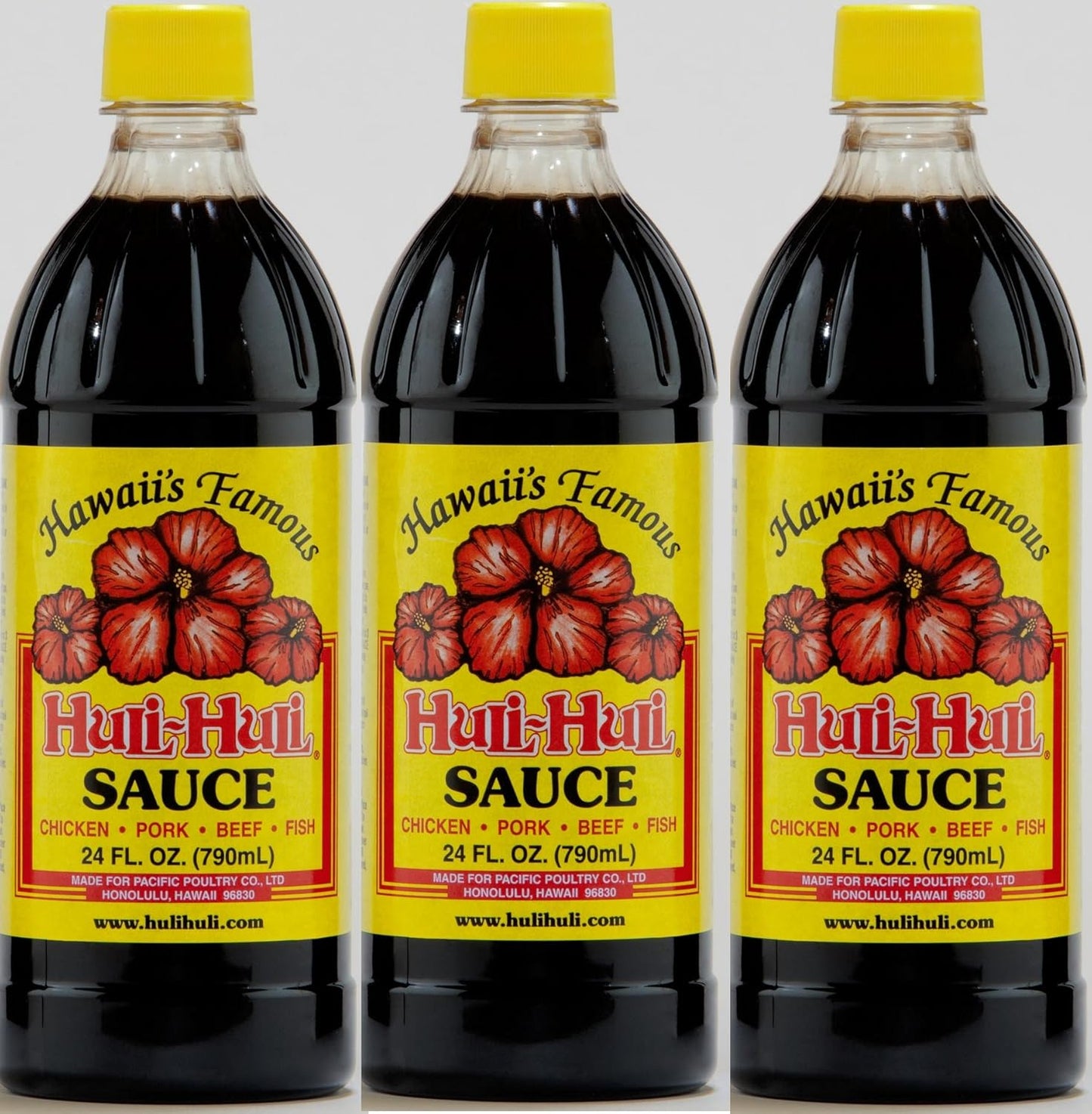 Huli Huli Sauce Hawaiian Marinades by HuLi - 3 Bottles