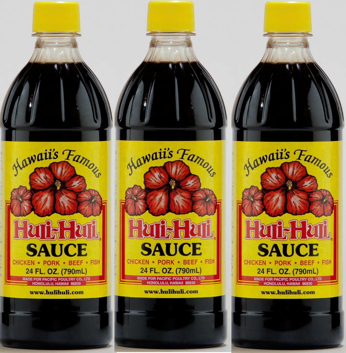 Huli Huli Sauce Hawaiian Marinades by HuLi - 3 Bottles