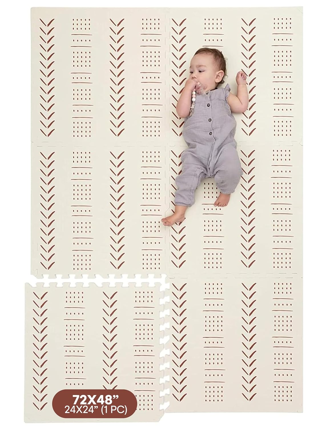 Childlike Behavior XL Baby Play Mat - Soft and Waterproof Design