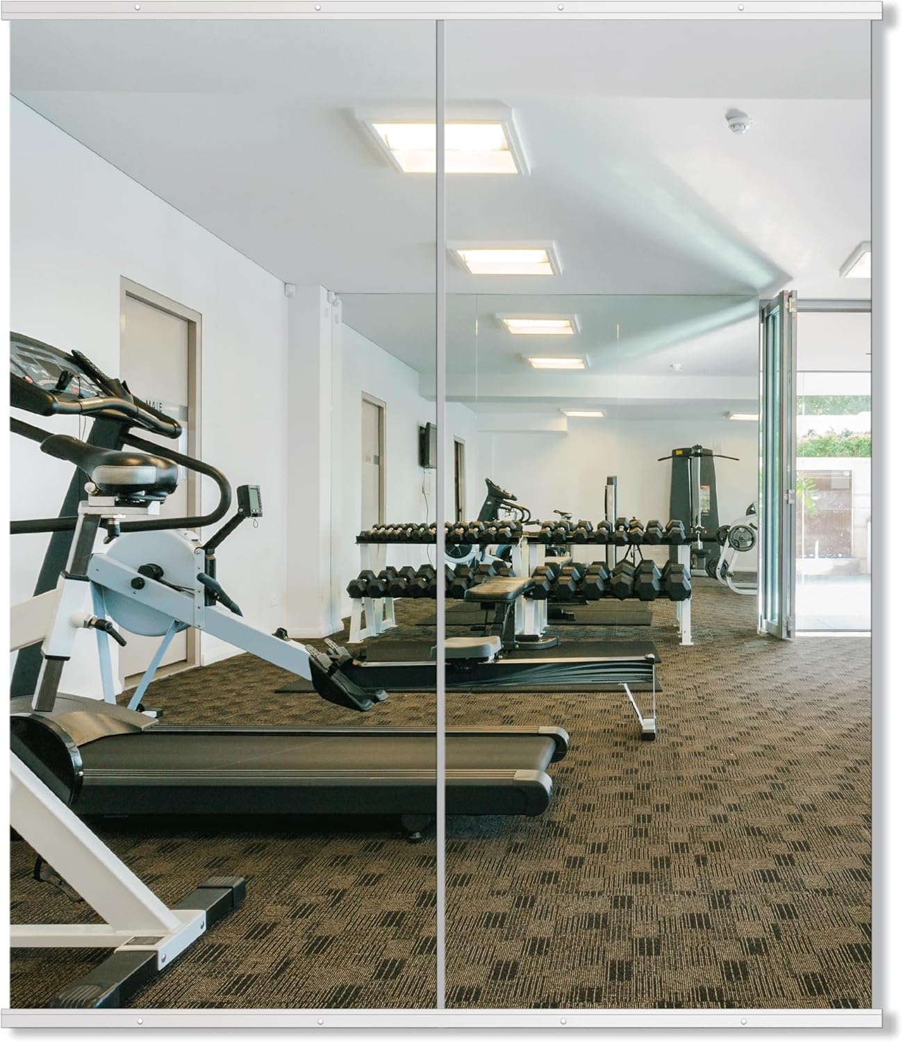 Delma Large Full Body Mirror for Yoga and Home Gym Use