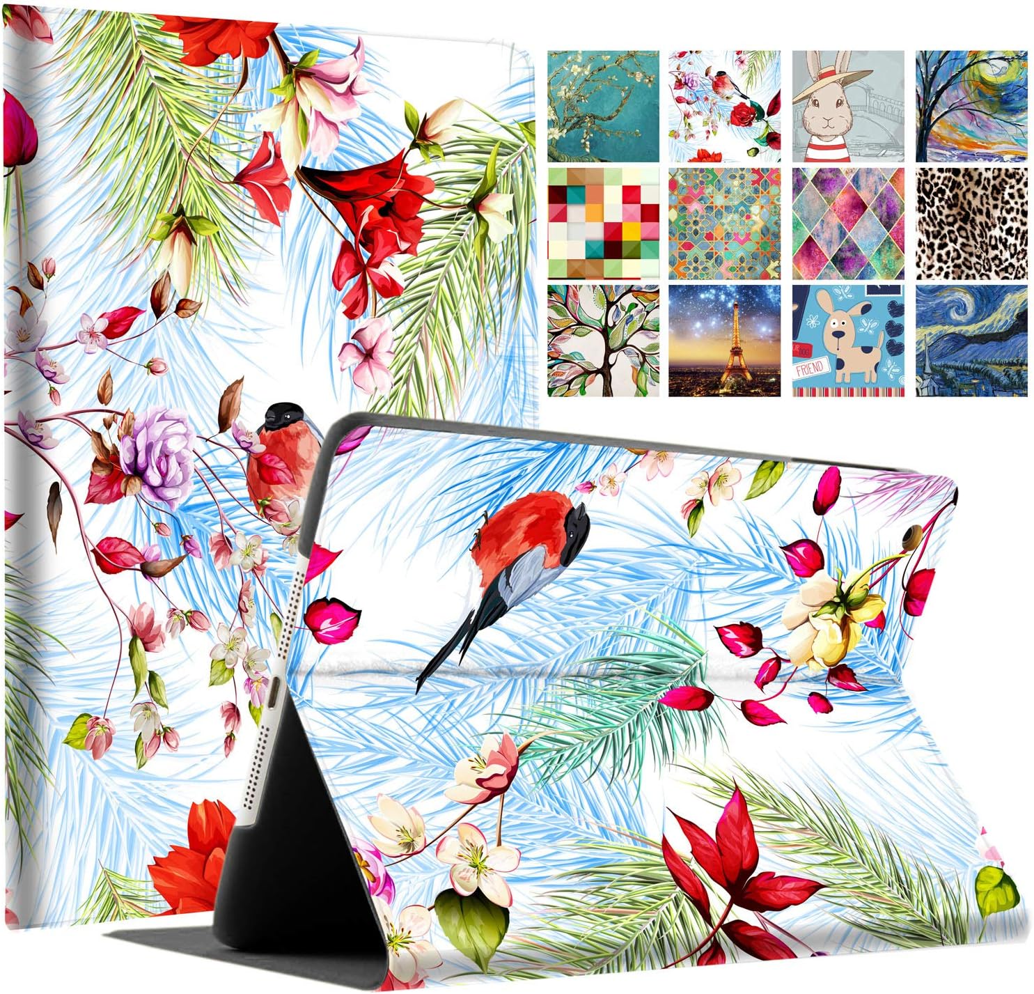 DuraSafe iPad PRO 9.7 Inch 2016 Case - Birds & Flowers Design