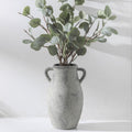 Large Ceramic Rustic Vase 11.3 in Tall Farmhouse Vase - Timeless