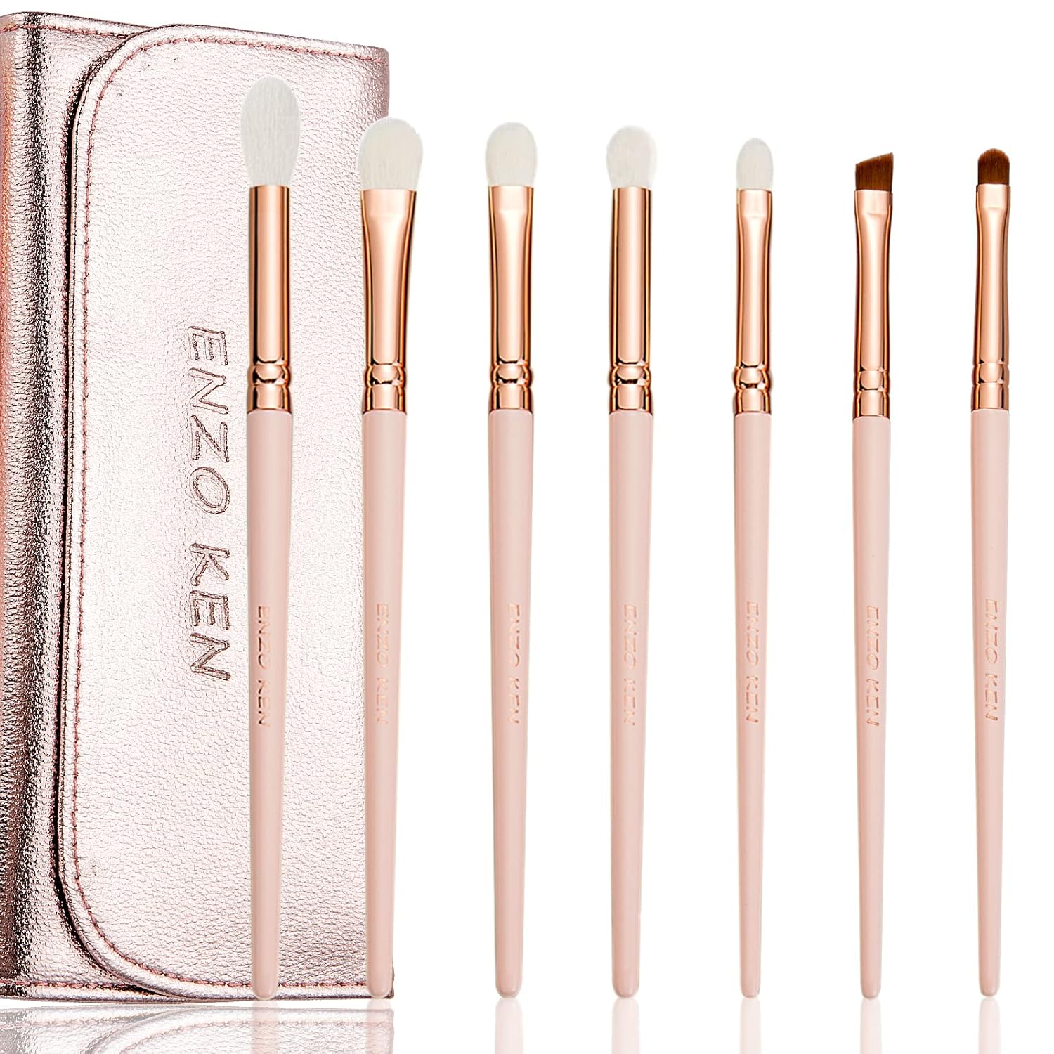 Natural Goat Hair Eye Shadow Brush Set for Professional Makeup