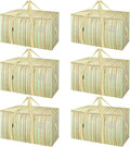 Oversized Moving Bags 6-Pack 24 Gal Capacity - Reinforced Handles