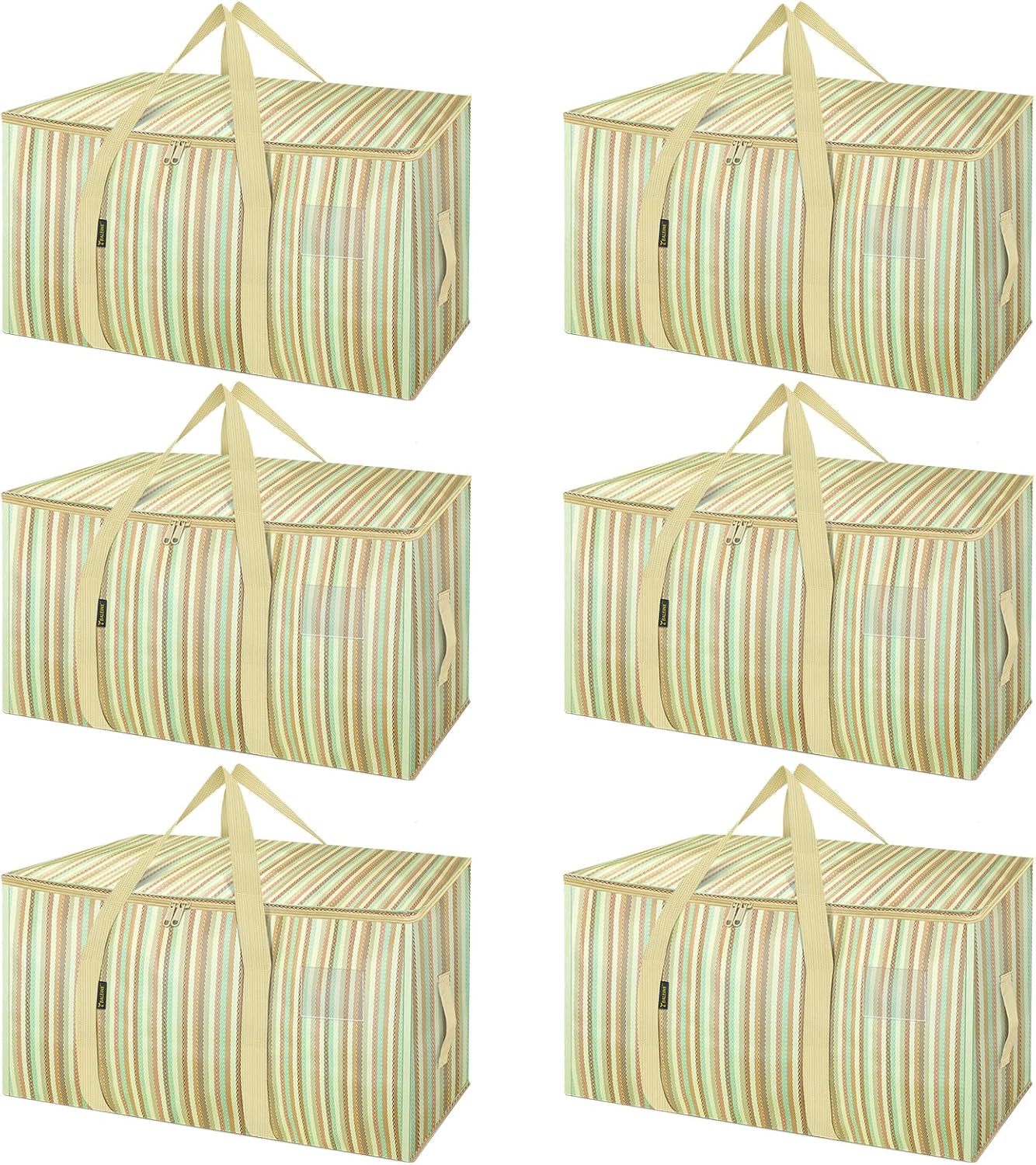 BALEINE 6-Pack Oversized Moving Bags for Heavy-Duty Storage