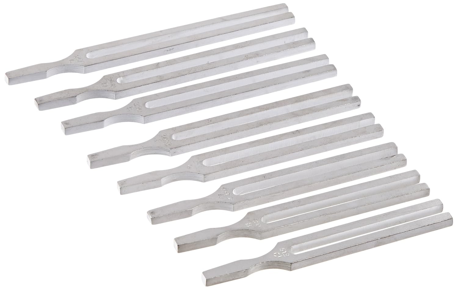 Aluminum Alloy Tuning Fork Set of 8 for Music and Education
