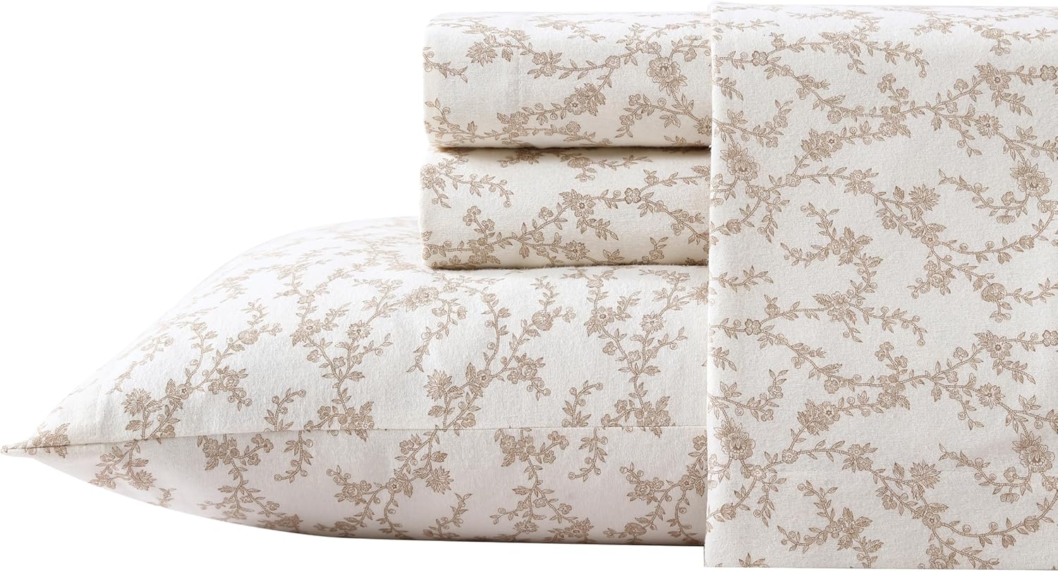 Luxurious Cotton Flannel Full Sheets Set for Ultimate Comfort