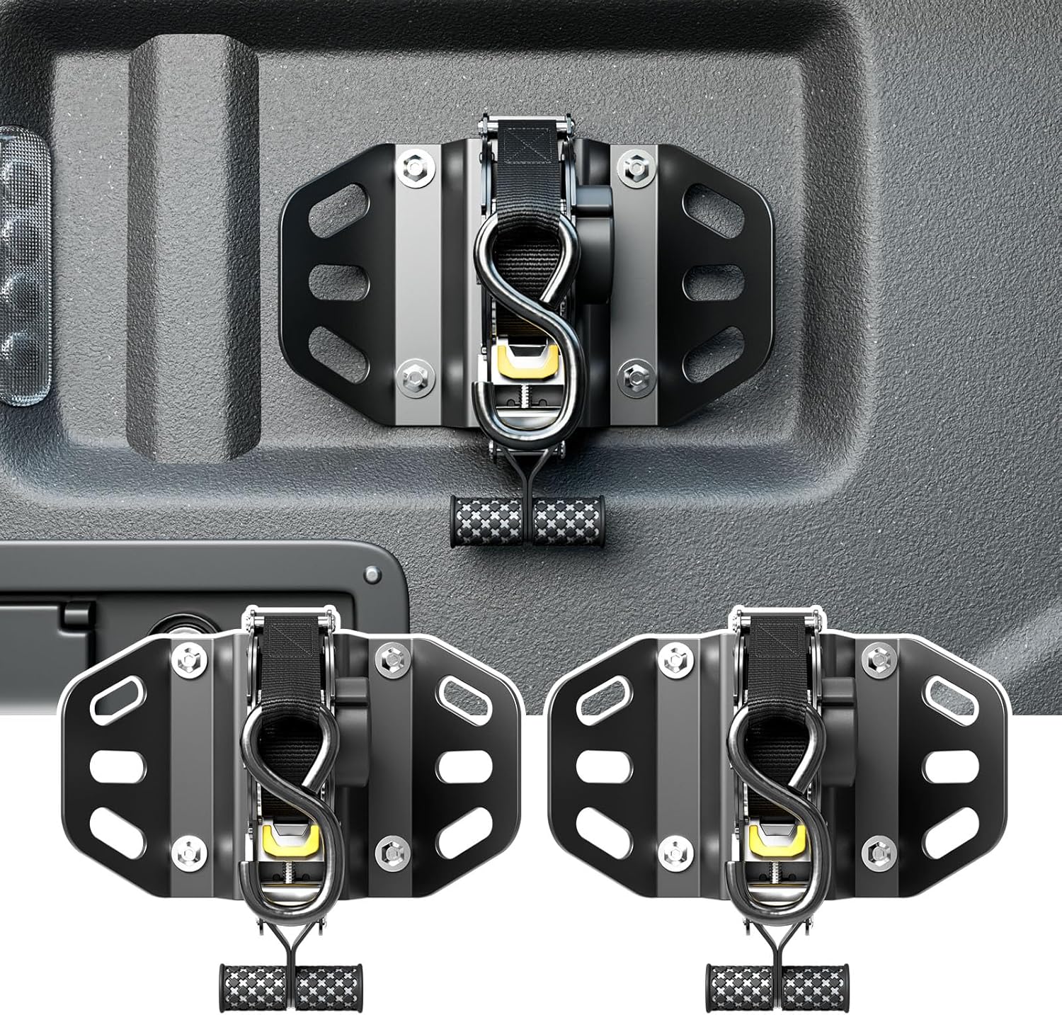 Retractable Ratchet Straps for 2015-2025 Ford F150 Trucks