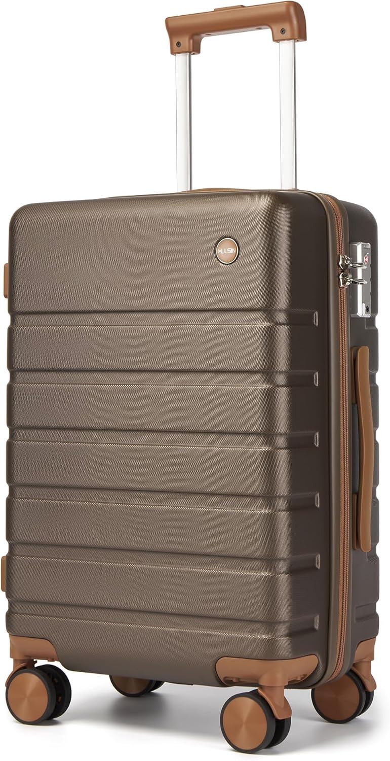 20 Inch Hardside Carry-on Luggage with Spinner Wheels for Travel