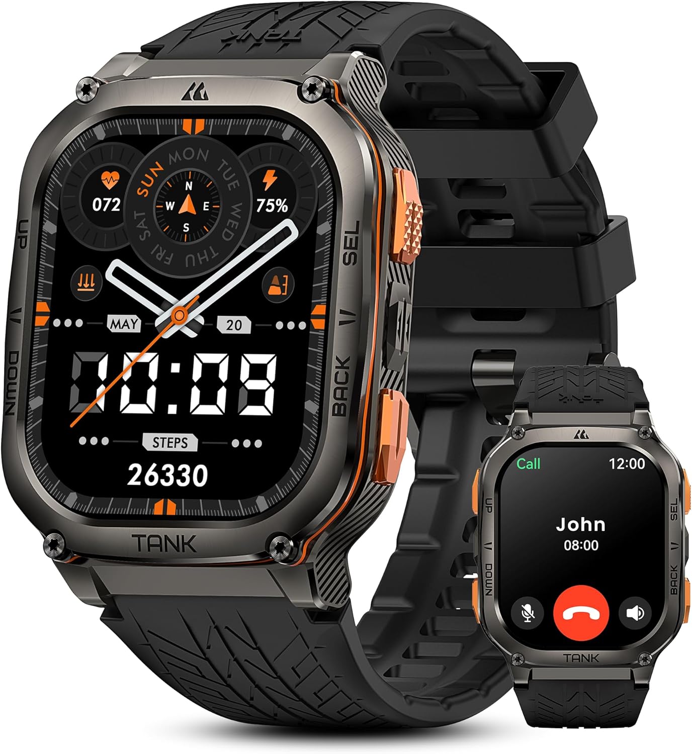 KOSPET Tank M3 Ultra Smart Watch - GPS, Waterproof, 480mAh Battery