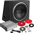 12 in Car Subwoofer Package with Ported Enclosure - Complete Bass Kit