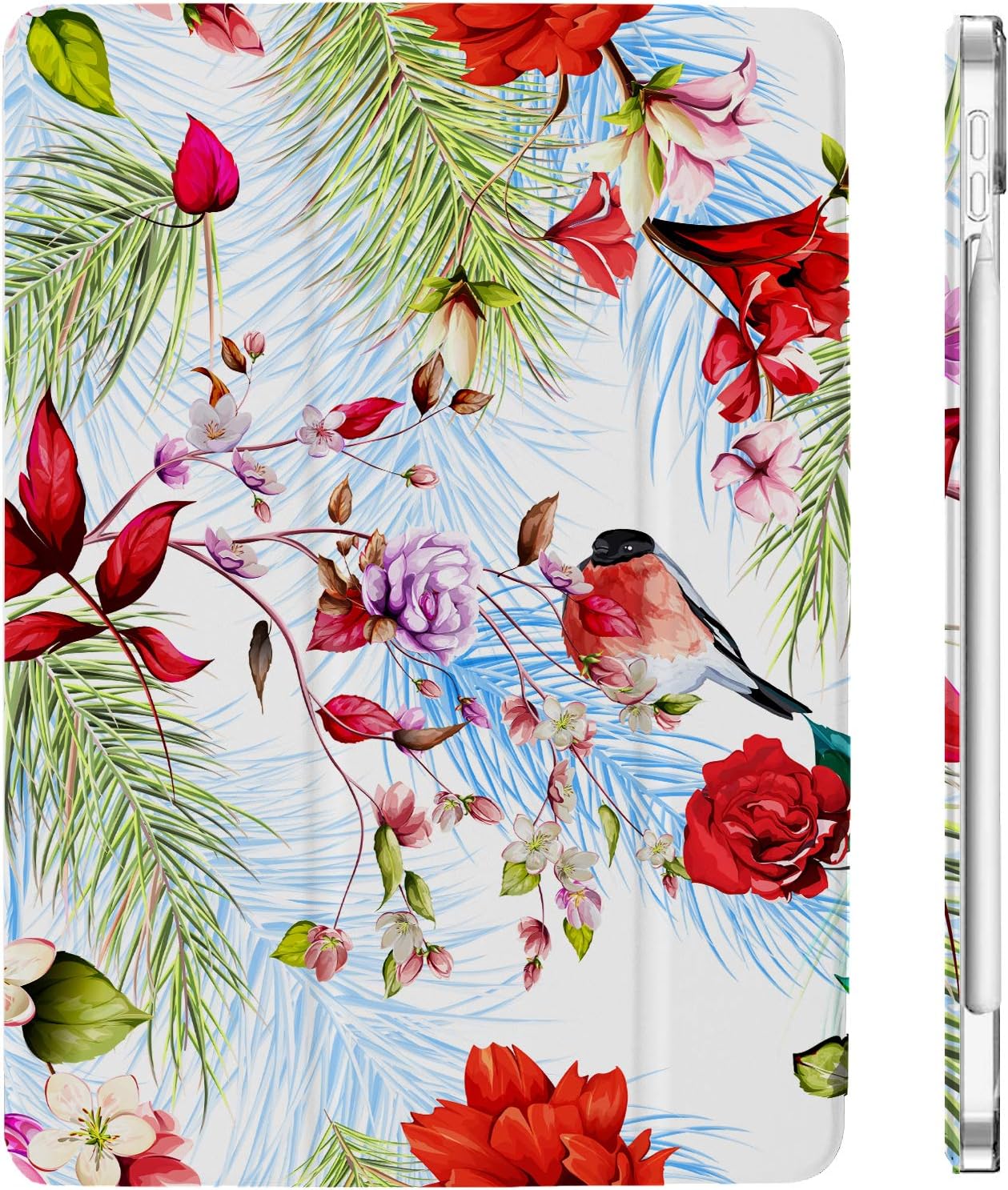 DuraSafe iPad Mini 6 Case - Stylish Birds & Flowers Design