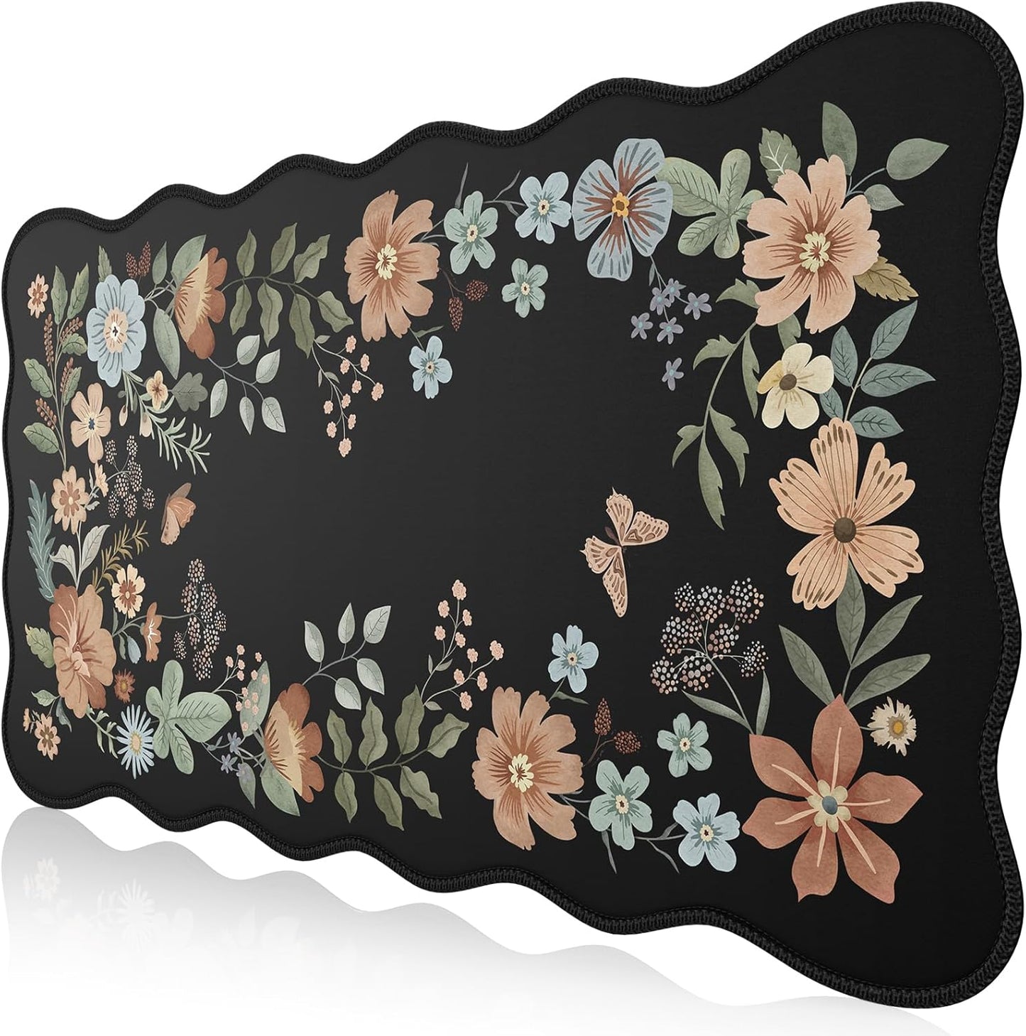 iCasso XXL Black Desk Mat - Anti-Slip & Cute