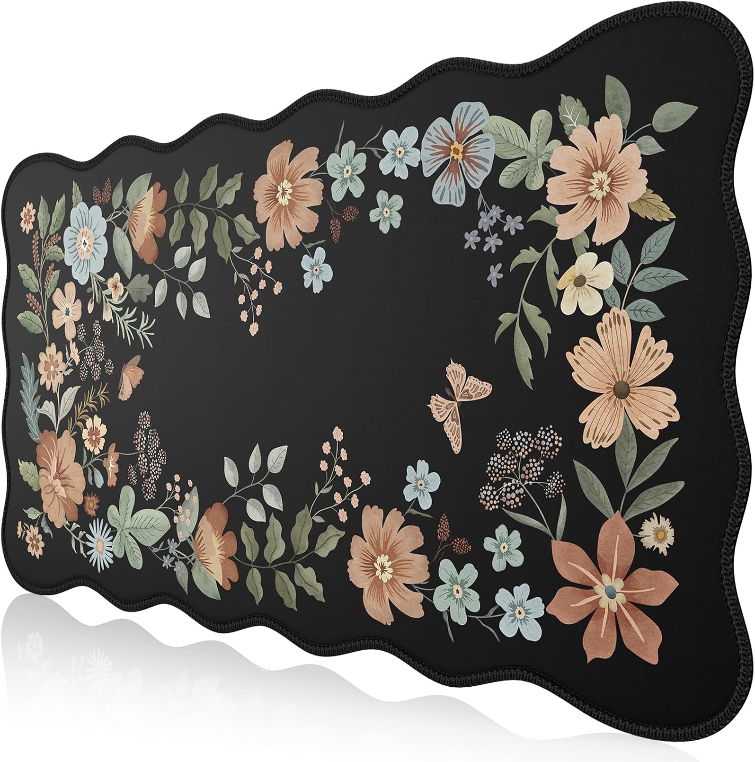 iCasso XXL Black Desk Mat - Anti-Slip & Cute