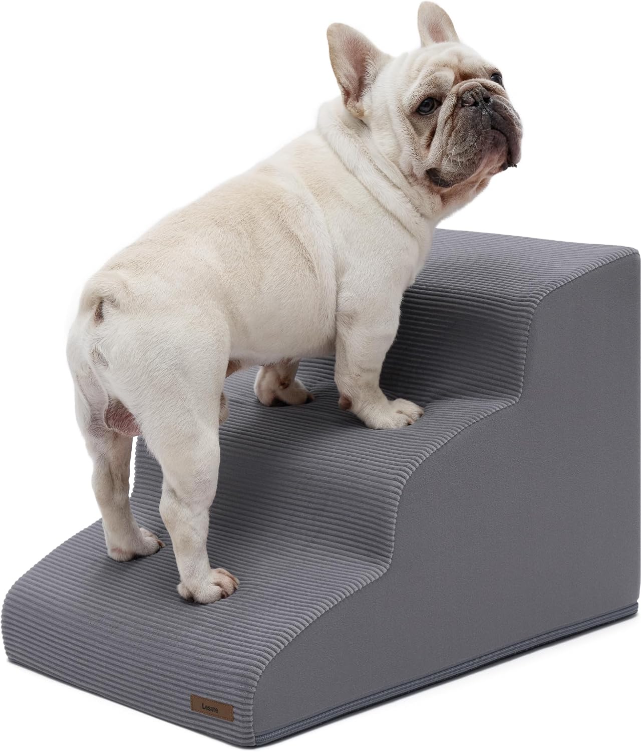 Lesure Dog Stairs for Small Dogs and Cats - 3 Steps Ramp