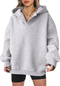 Womens Oversized Hoodies V Neck Sweatshirts - Cozy Y2K Pullover Shoes