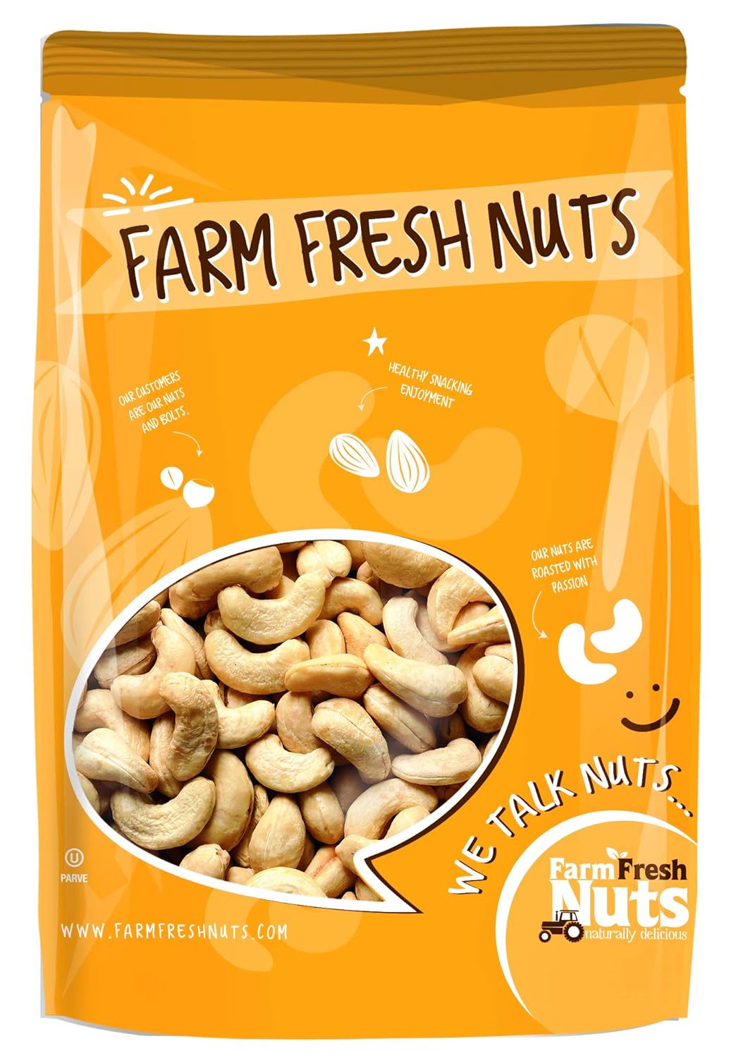 Dry Roasted Cashews with Himalayan Salt for Healthy Snacking