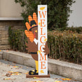 36H Fall Thanksgiving Wooden Turkey Porch Sign for Rustic Decor