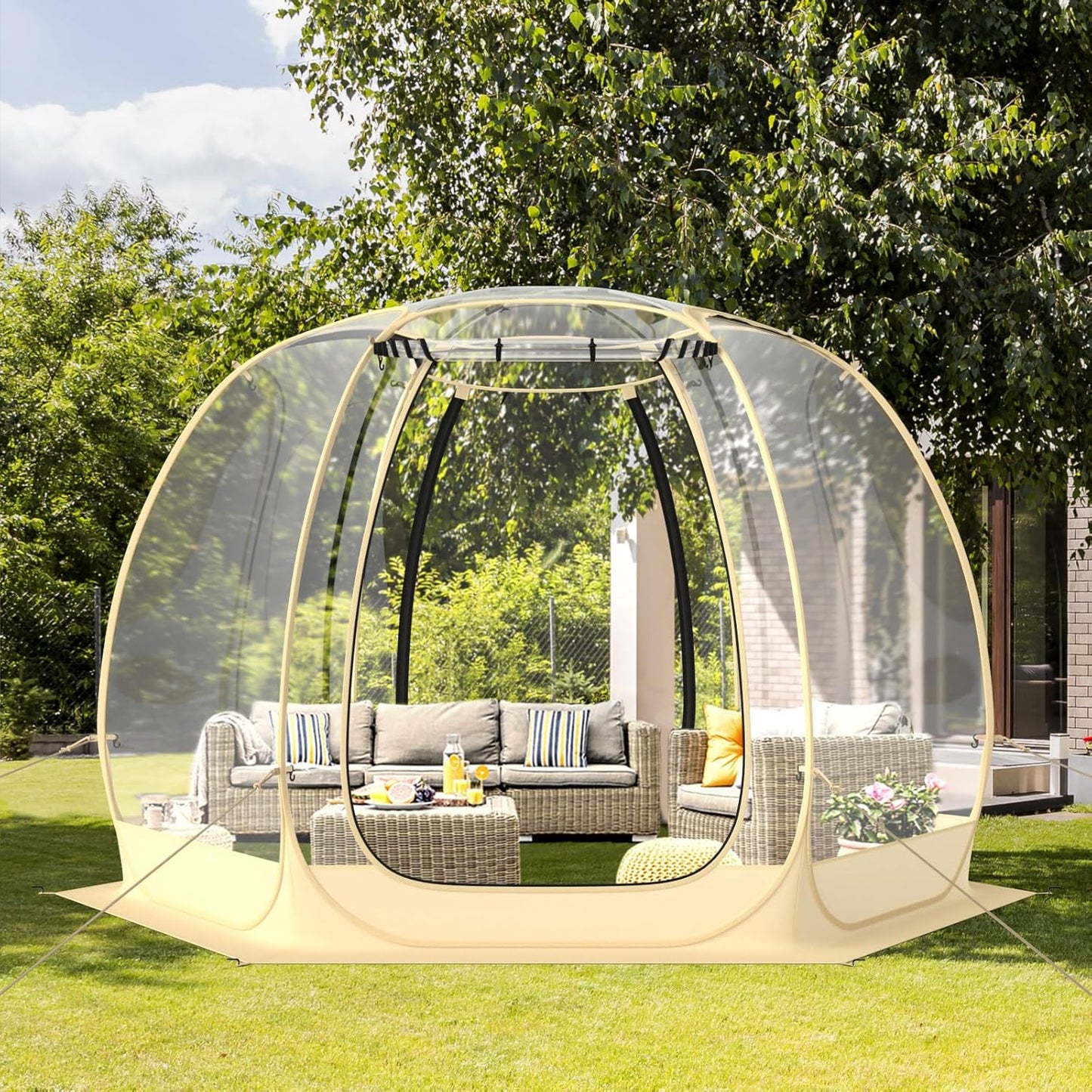 Spacious Goplus Bubble Tent for 6-10 Persons