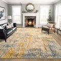 Ompaa Living Room Rug 8x10 Beige Area Rug - Machine Washable Comfort