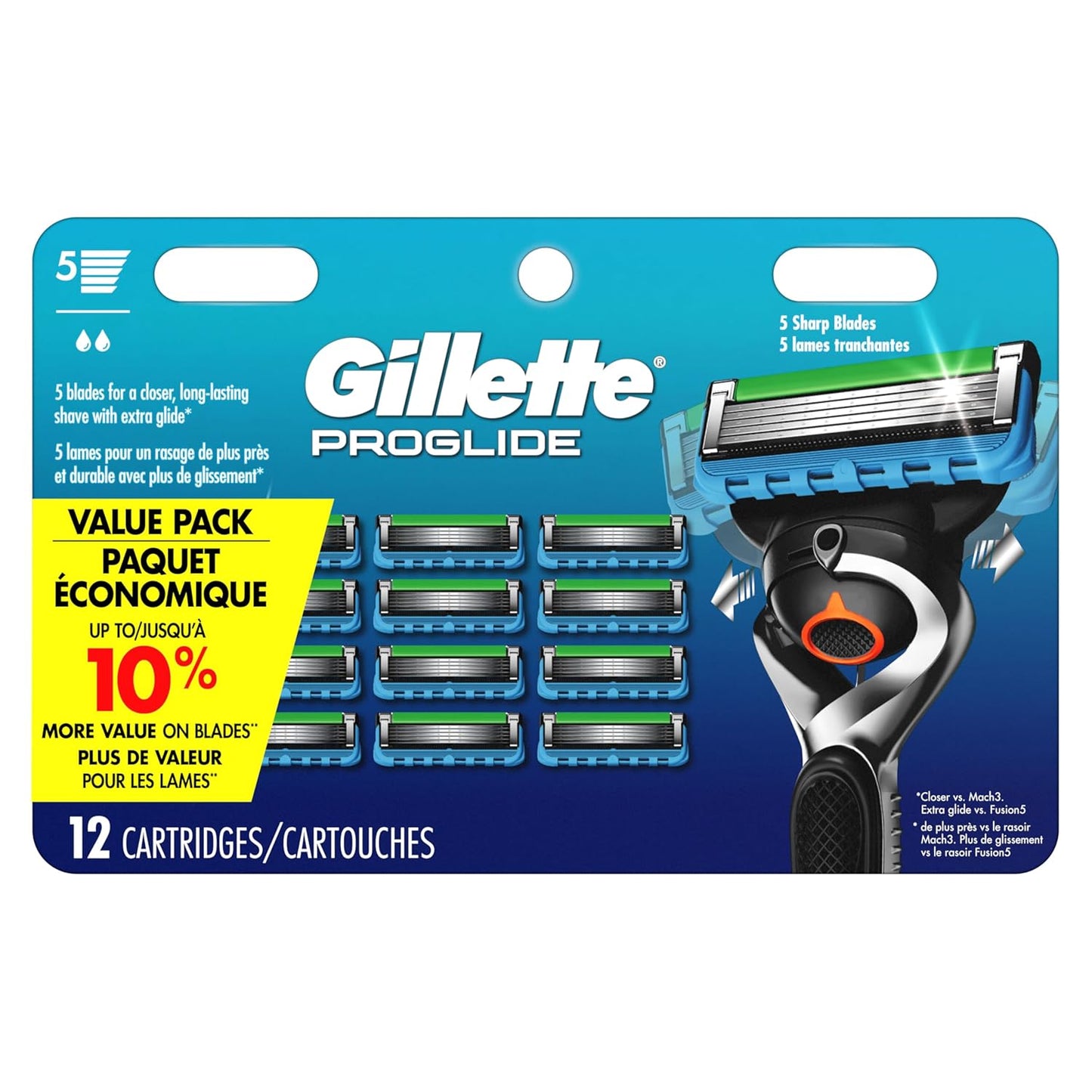 Gillette Fusion5 ProGlide Men's Razor Blade Refills for Smooth Shaves