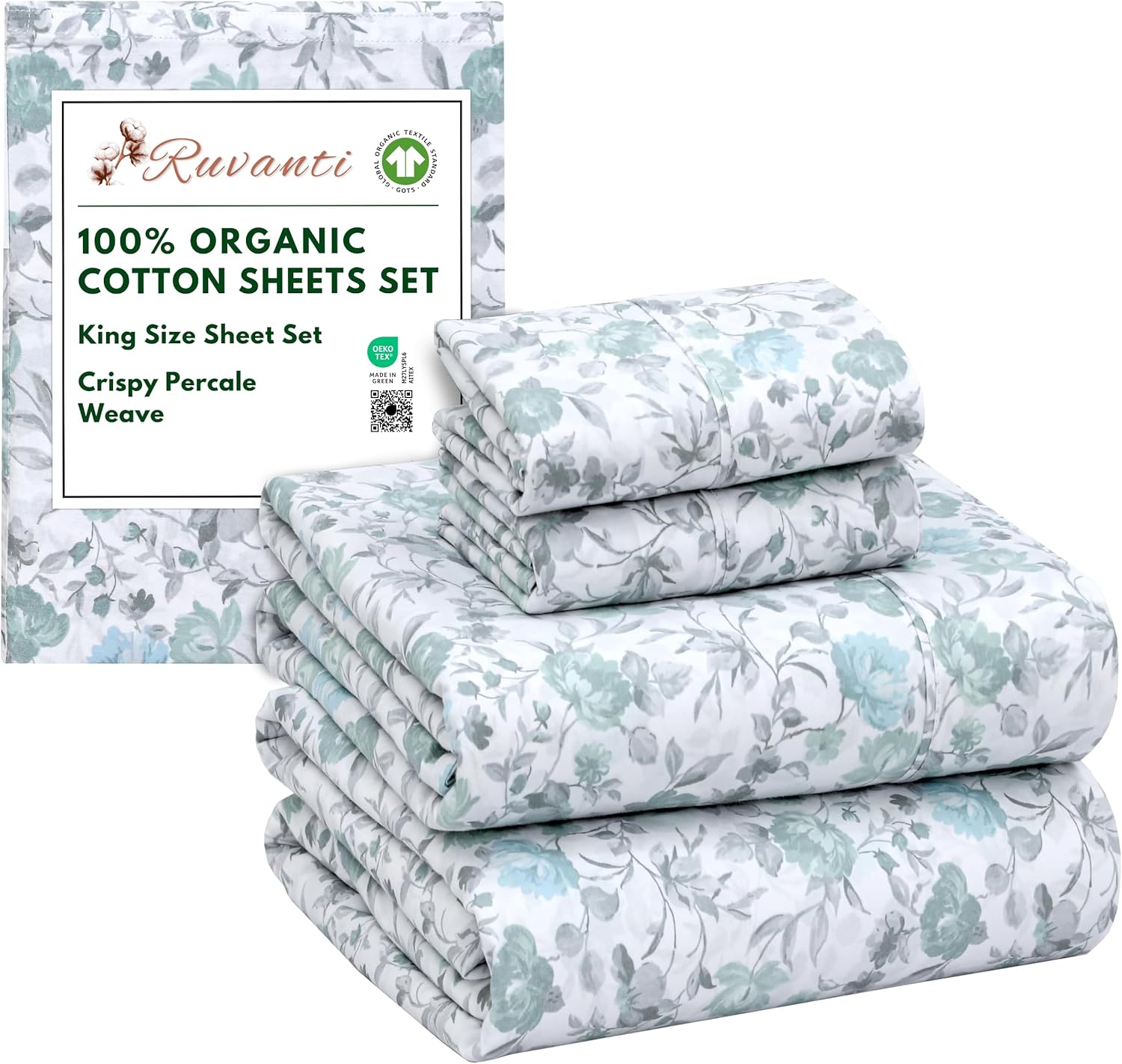 100% Organic Cotton King Size Sheets for Ultimate Comfort