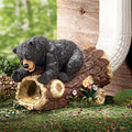 Elenon Bear Decorative Gutter Downspout Extension Statue - Functional