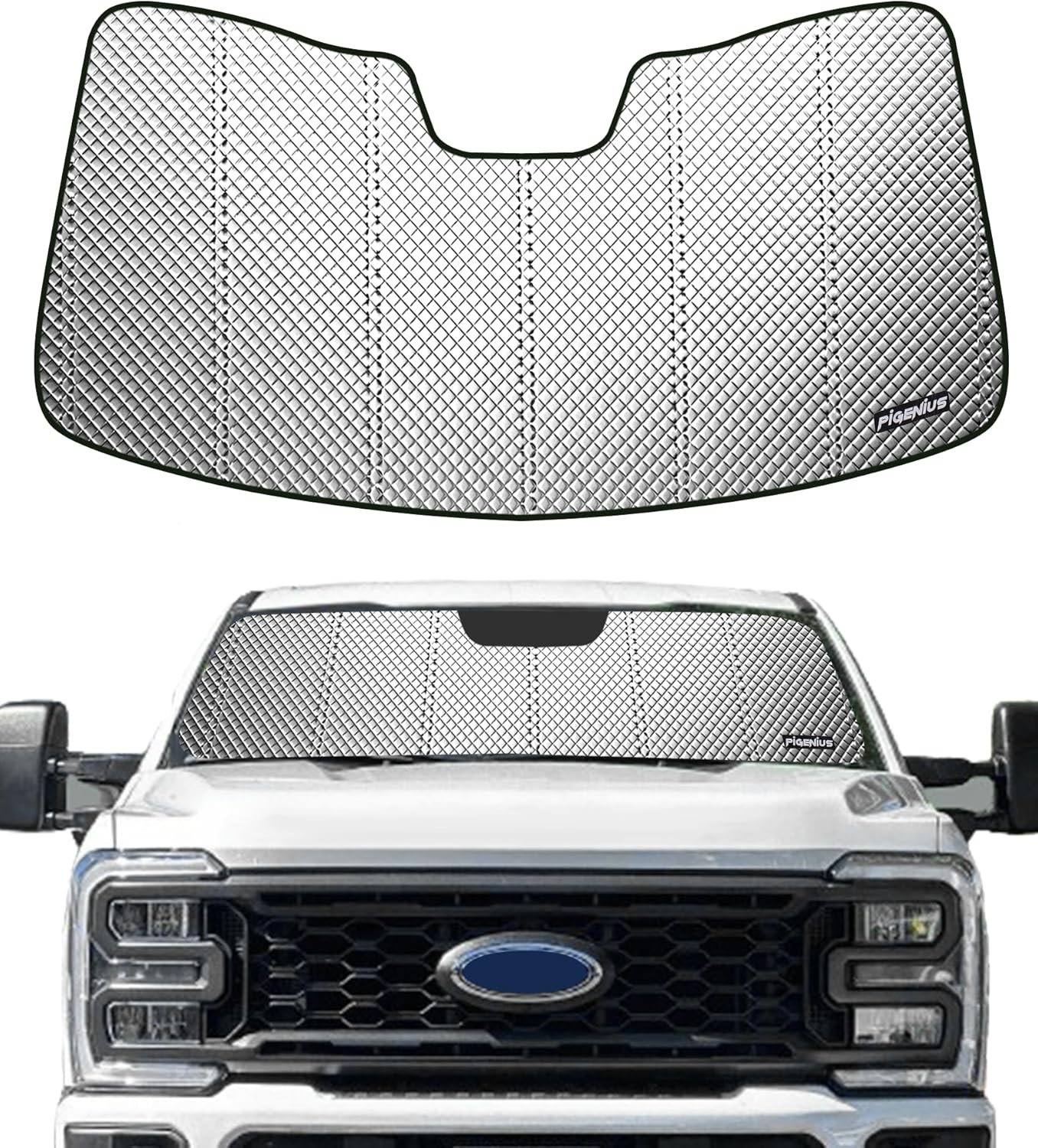 Windshield Sun Shade for Ford Super Duty 2023-2025 - BLAZBLOCK