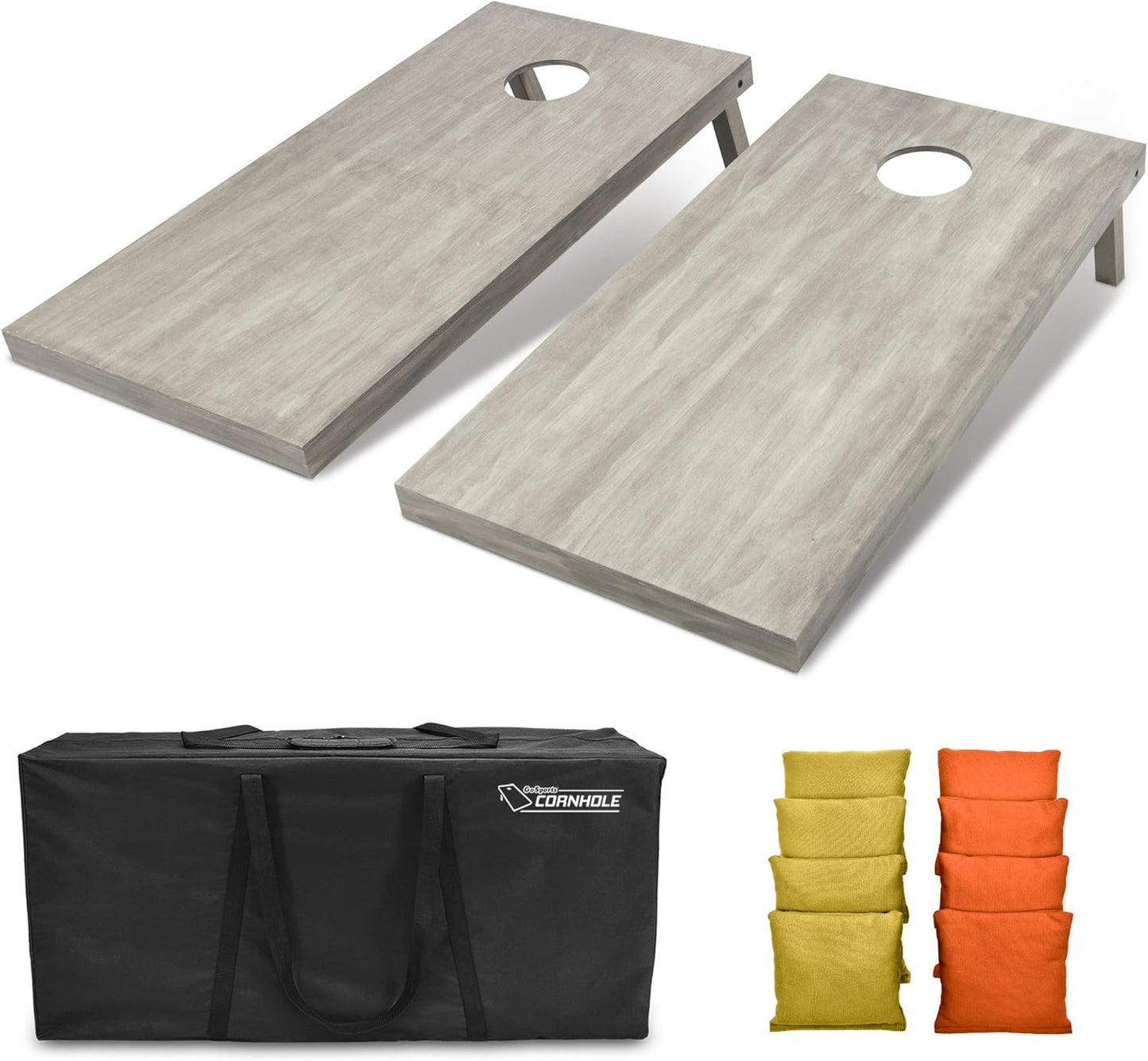 GoSports 4 ft x 2 ft Wooden Cornhole Boards Set for Fun
