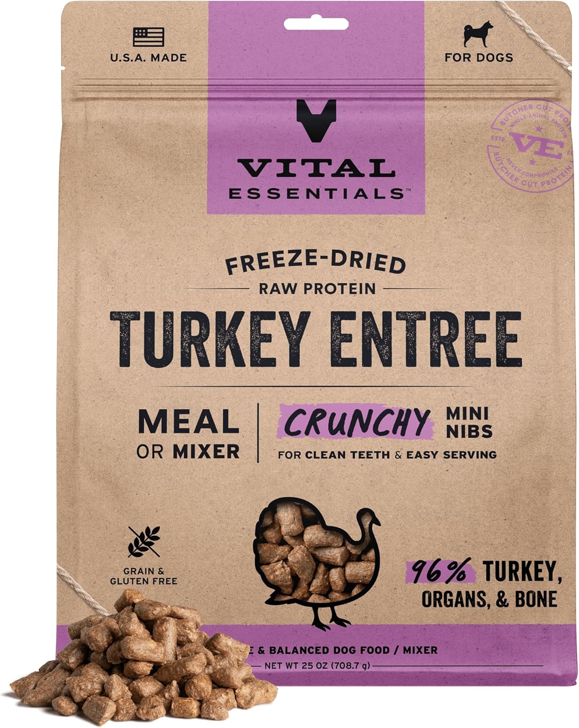 Vital Essentials Freeze-Dried Raw Turkey Crunchy Mini Nibs Review