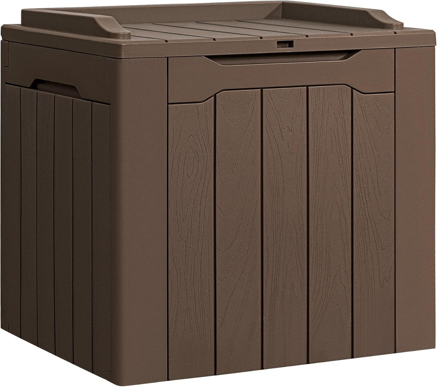 Flamaker 31 Gallon Waterproof Resin Deck Box for Outdoor Storage