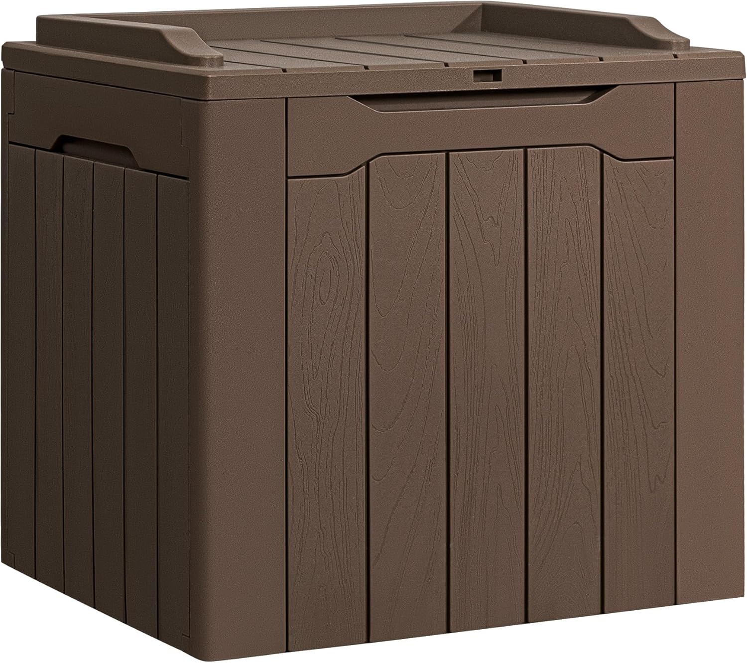 Flamaker 31 Gallon Waterproof Resin Deck Box for Outdoor Storage