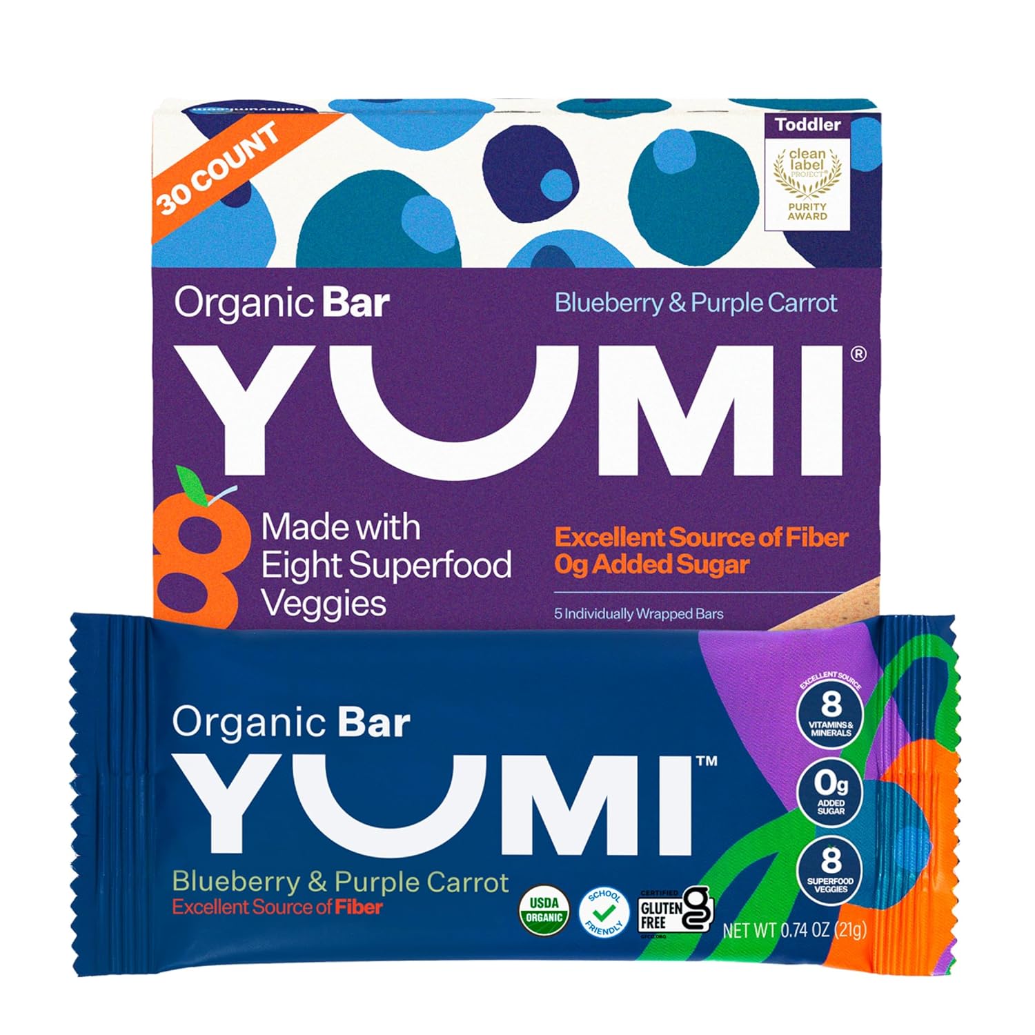 Yumi Organic Toddler Snack Bars - Healthy, Gluten-Free Treats