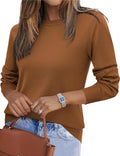 Zeagoo Womens 2025 Fall Sweaters Long Sleeve Crew Neck (Style XB78)