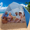 Beach Shelter Umbrella with UPF 50+ Protection for Sun and Rain
