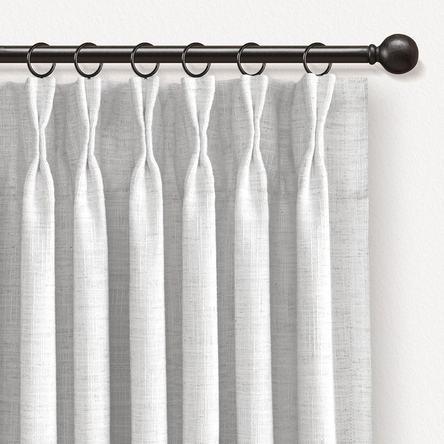 INOVADAY Pinch Pleated Curtains for Bedroom and Living Room