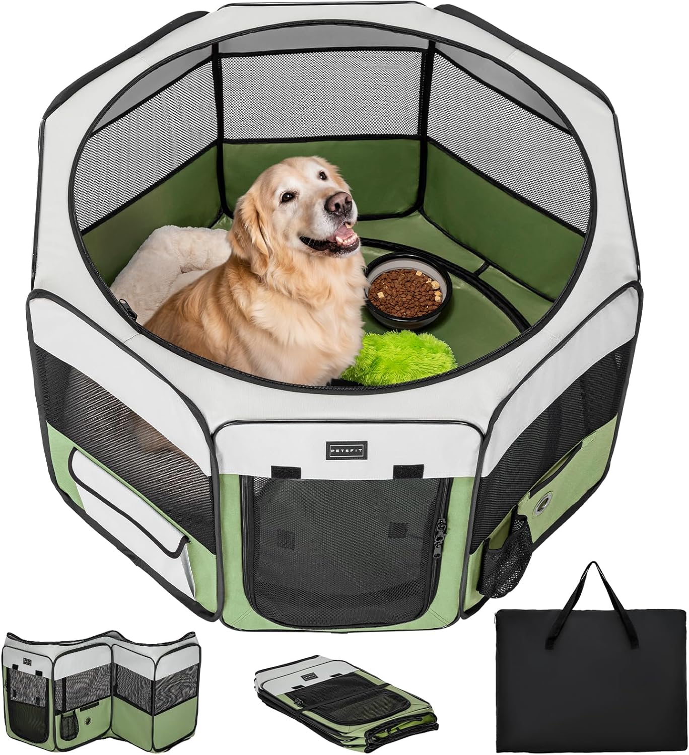 Petsfit 45.5 Dog Playpen for Indoor and Outdoor Use