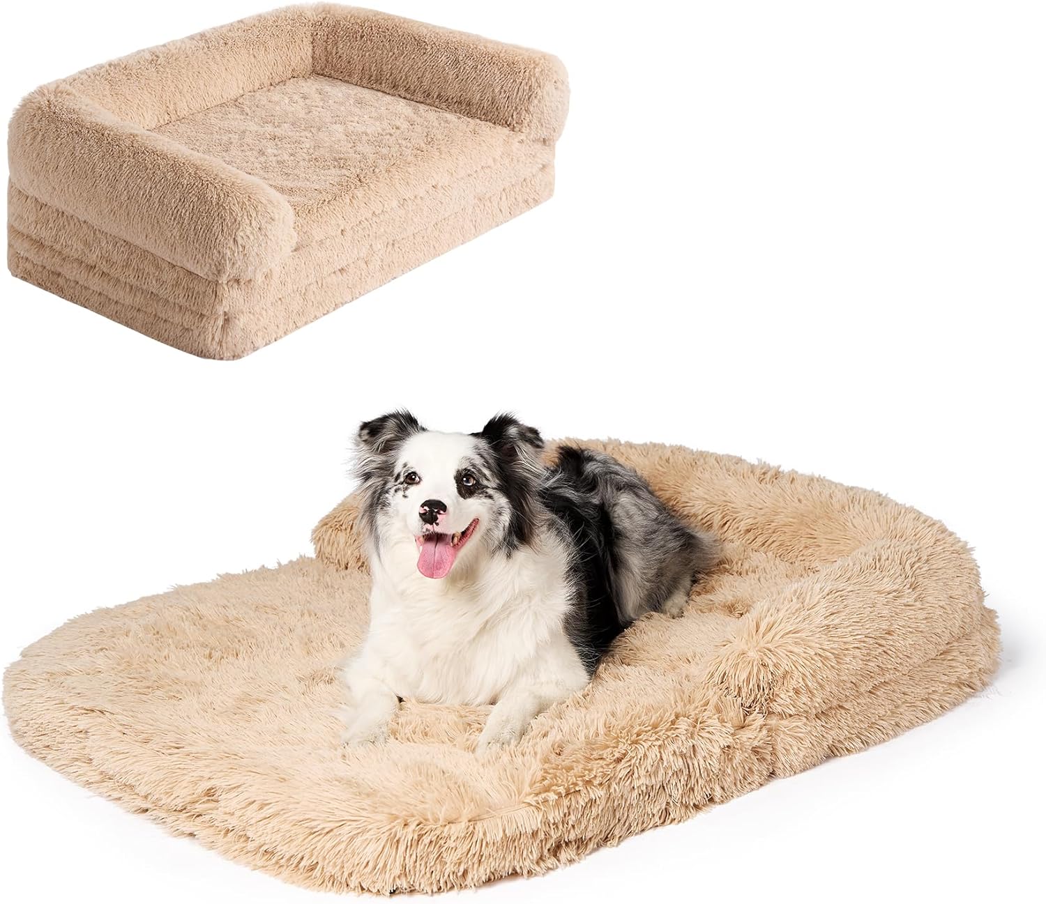 EHEYCIGA Foldable XXL Dog Bed for Large Dogs - Comfort & Support