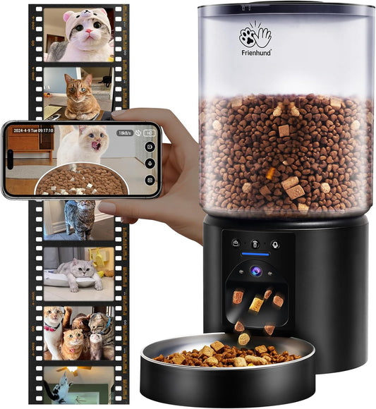 Automatic Cat Feeder with 2K HD Camera for Smart Feeding