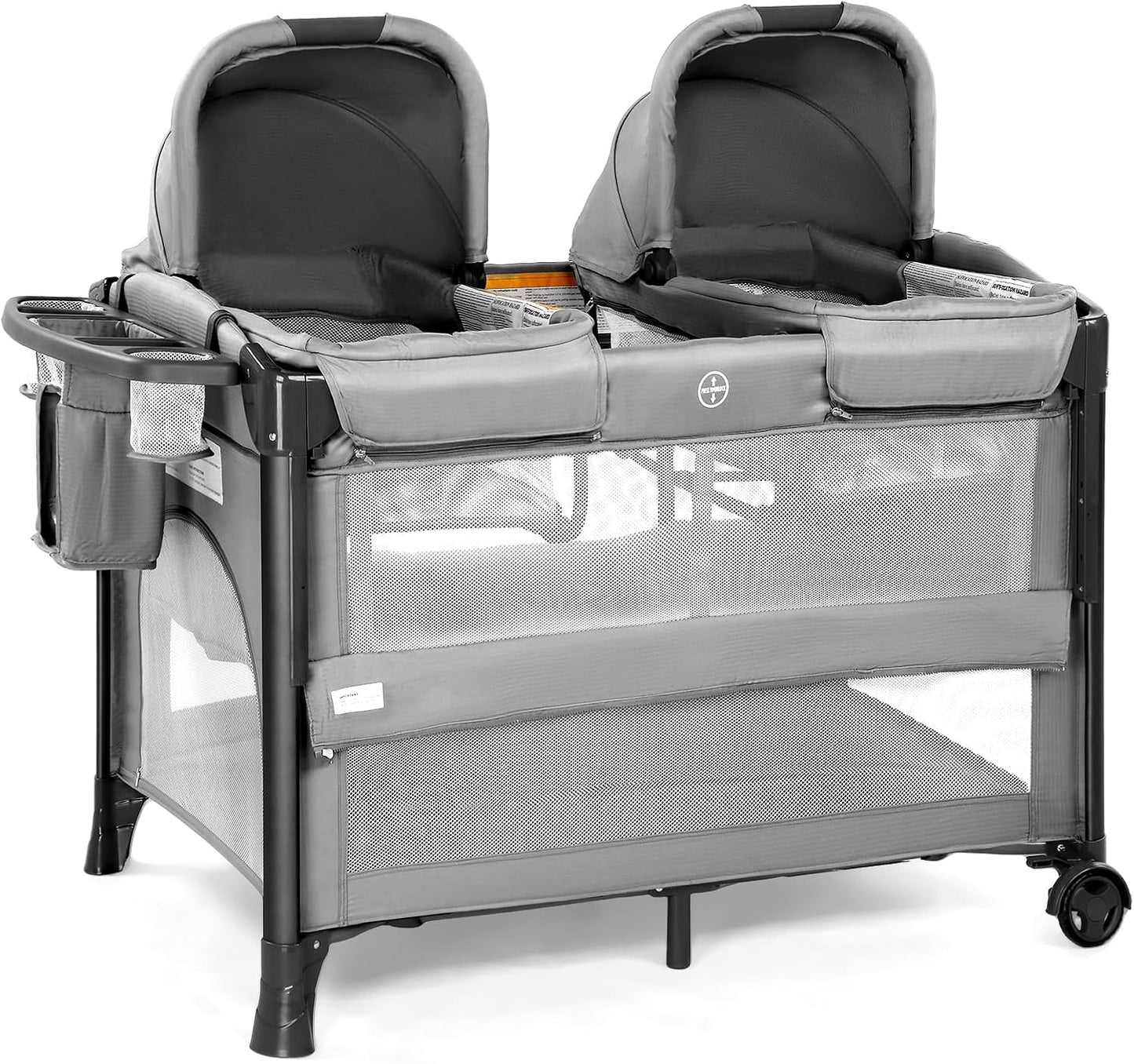 JOYMOR Twin Bassinet for Baby: Versatile Bedside Sleeper