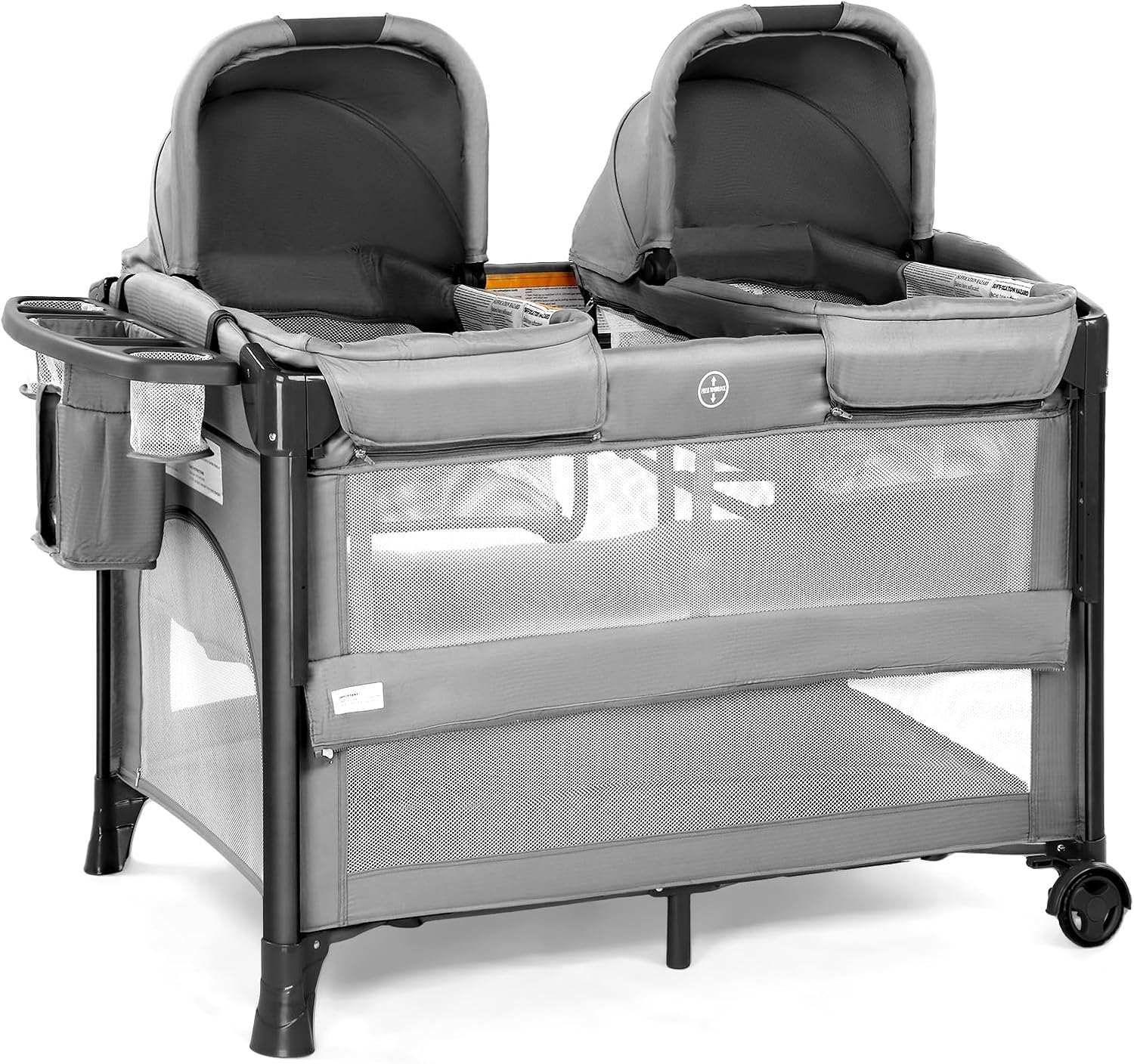 JOYMOR Twin Bassinet for Baby: Versatile Bedside Sleeper