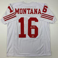 Facsimile Autographed Joe Montana San Francisco White Reprint Jersey