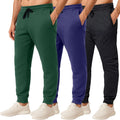 Men's Jogger Sweatpants 3 Pack - True Fit Cotton Fleece Pants crafted