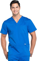 Cherokee V- Neck Men's Scrubs Top with Pockets - Comfortable, Durable