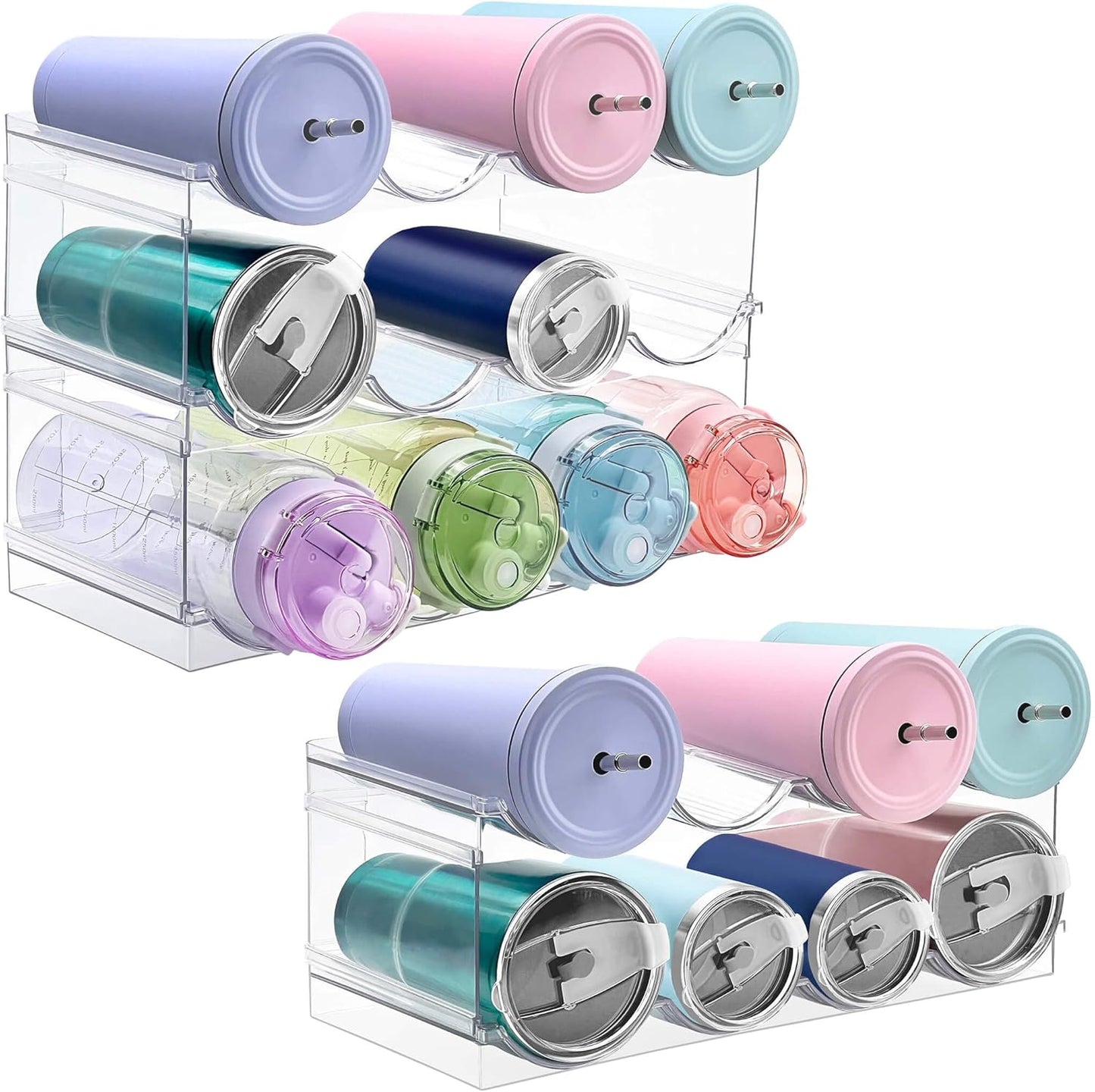 Homecor 5 Pack Water Bottle Organizer for Kitchen Storage