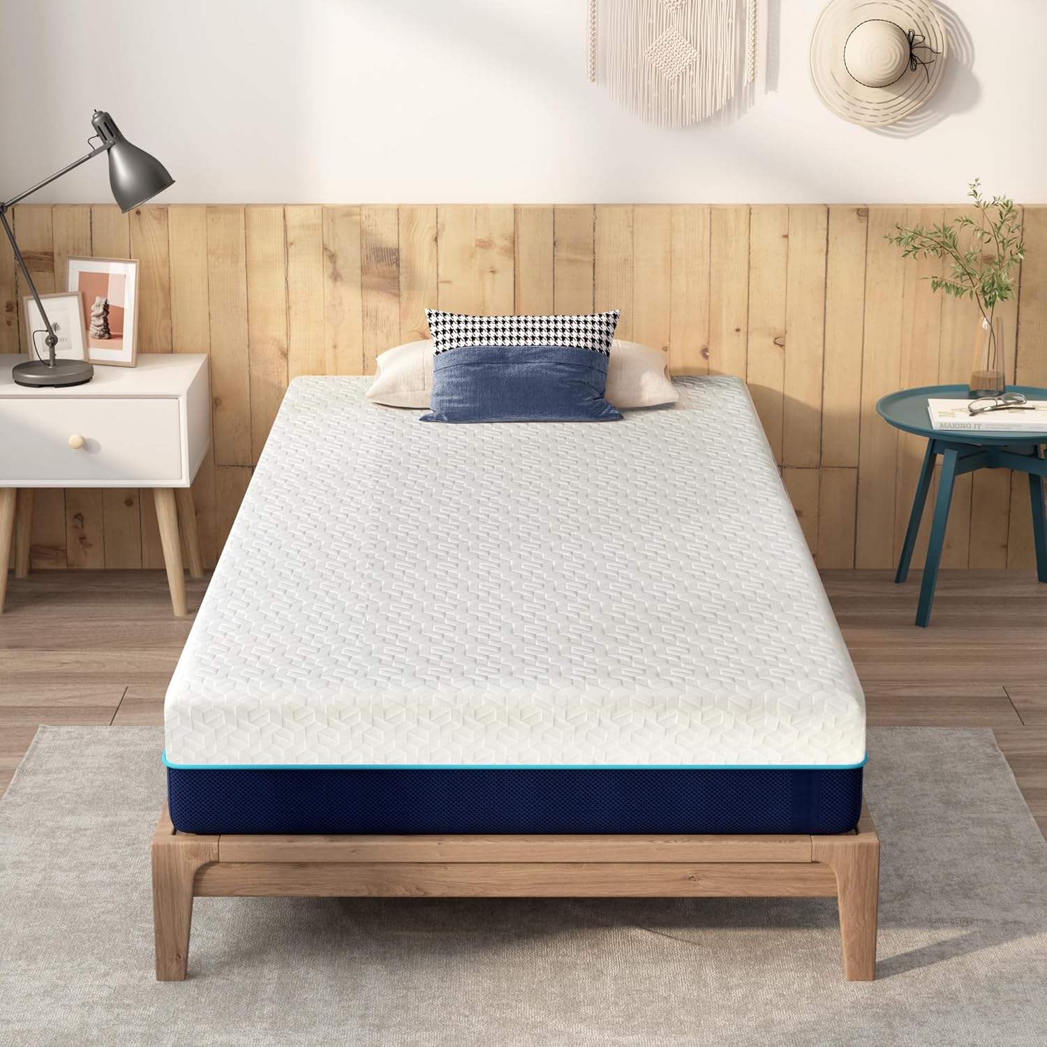 8 Inch Twin Mattress for Kids with Gel-Infused Memory Foam