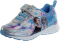 Disney Girls' Frozen Sneakers - Laceless Light-Up Running Shoes